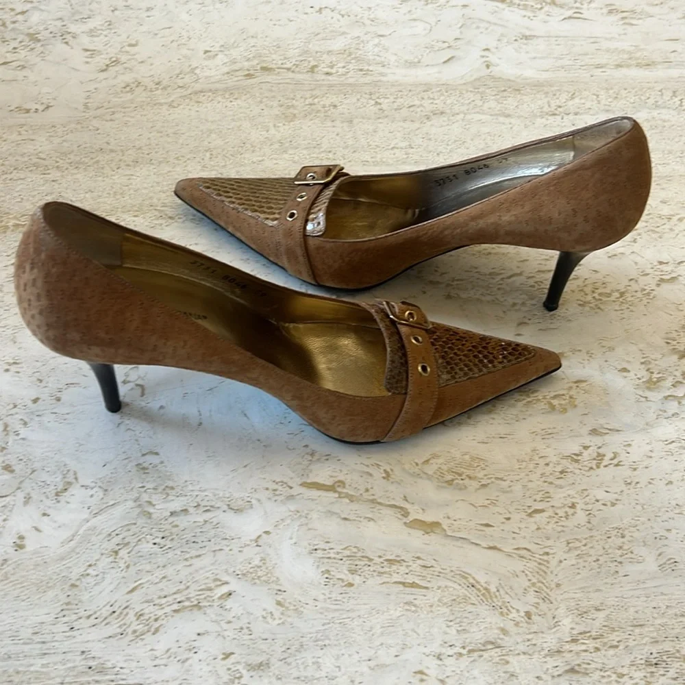 Dolce & Gabbana women’s Pointed Toe Buckle Heels – Size 39 - Picture 3 of 17